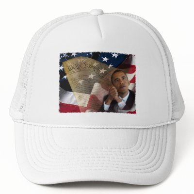 We the People...Barack Obama & the Constitution Hats by beverlytazangel