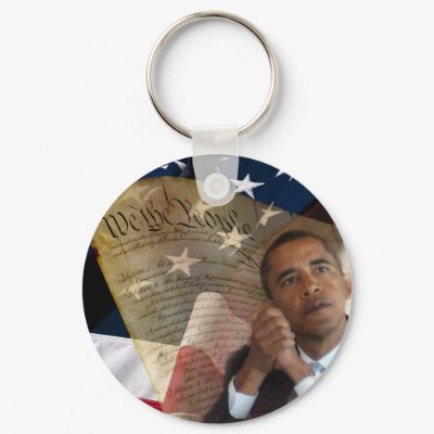 We the People...Barack Obama & the Constitution Keychains by beverlytazangel