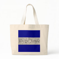 We The People Black n White Tote Bag