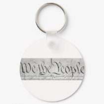 We The People Black n White keychains