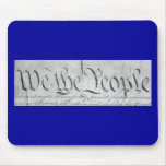 We The People Black n White Mouse Pad