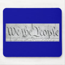 We The People Black n White Mouse Pad