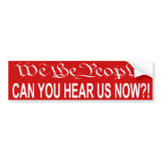 We The People bumper sticker bumpersticker