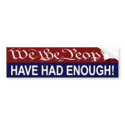 We the People bumper sticker bumpersticker