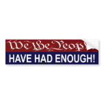 We the People bumper sticker bumper stickers