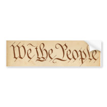 We The People Bumper Sticker
