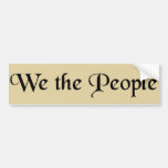 We the People Bumper Stickers