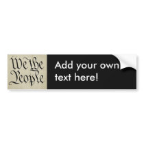 We the People! bumper stickers