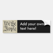 We the People! Bumper Stickers