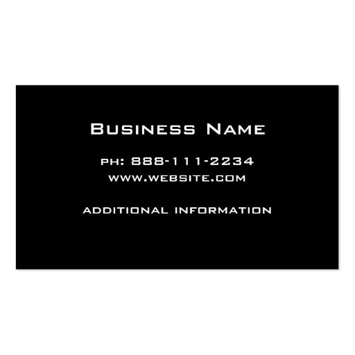 We the People Business Cards (back side)