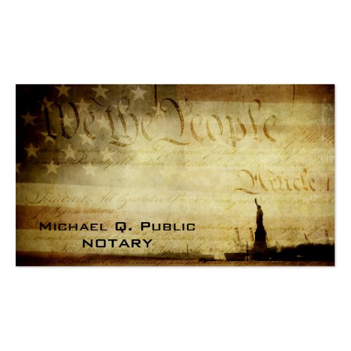 We the People Business Cards (front side)