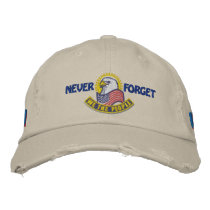 We The People Embroidery Gold Stars, NEVER, FORGET embroidered hats