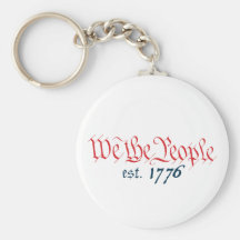 We The People est. 1776 Key Chain
