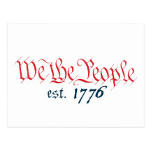 We The People est. 1776 Postcard