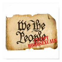WE THE PEOPLE EXCEPT HOMOSEXUALS -.png Poster