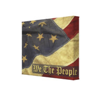 We the People Flag Wrapped Canvas wrappedcanvas