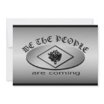We the People Metallic Shield Logo with Torch Custom Invitation