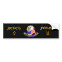 We The People, Never Forget 9/11 bumper stickers