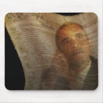 We The People Obama Oil Painting Mouse Pad
