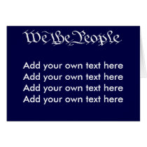 We the People Red Postcard