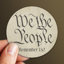 We the People! Round Sticker