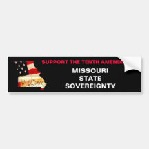 We the People, SUPPORT THE TENTH AMENDMENT, MIS... Bumper Stickers