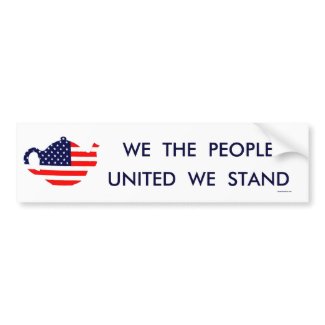 We The People United We Stand Bumper Sticker bumpersticker