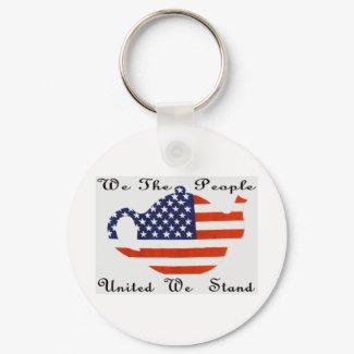 We The People United We Stand keychain