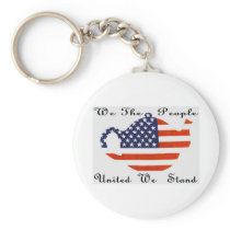 We The  People  United  We  Stand Keychain