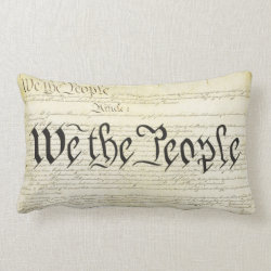 We The People US Constitution Throw Pillows