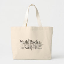 We the People - US Constitution words libertarian Tote Bag