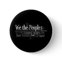 We the People - US Constitution words libertarian Pins