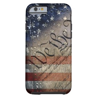 We The People Vintage American Flag Tough iPhone 6 Case
