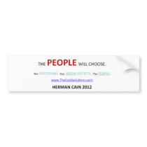 We THE PEOPLE WILL CHOOSE 2012 Bumper Stickers