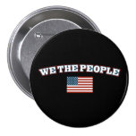 We The People with American Flag Pins