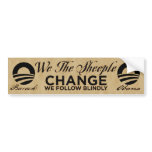 We The Sheeple Bumper Sticker bumper stickers
