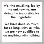We The Unwilling Posters