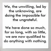 We The Unwilling Posters