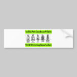 We Think bumper stickers