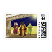 we three cats christmas card postage