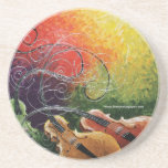 We Three Strings Drink Coaster