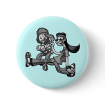 We Truck In Peace Pinback Button