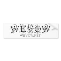 We Vow white bumper sticker bumper stickers by wevowproject We Vow white bumper sticker bumper stickers