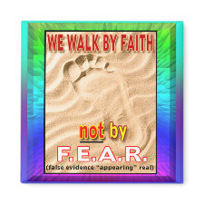 We Walk By Faith Magnet magnet
