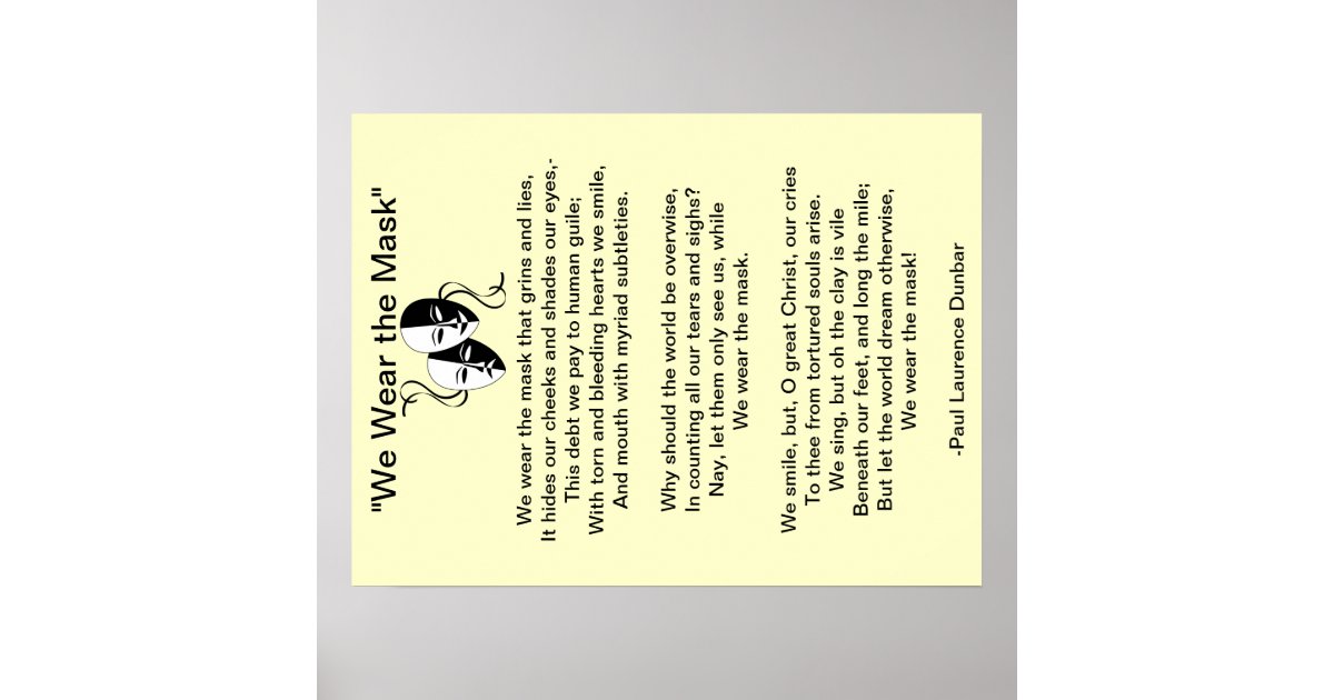 Analysis of a Poem “We wear the mask” - blogger.com