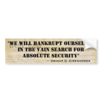 We Will Bankrupt Ourselves For Absolute Security