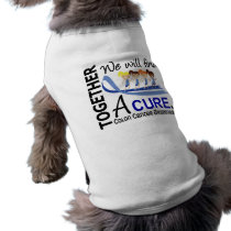 We Will Find A Cure Colon Cancer Doggie Tshirt