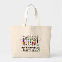 We will miss you tote bag