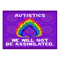 We Will Not Be Assimilated Activist Cards Business Card Templates