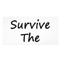 We Will Survive The Recession Photo Card Template